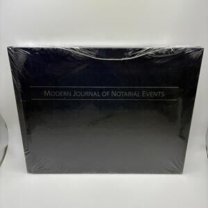 Modern Journal Of Notarial Events, Hardcover (Blue) New